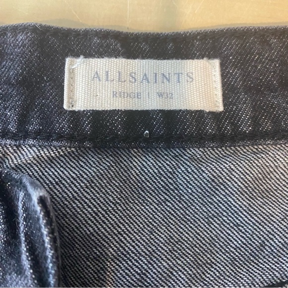All Saints • black button fly straight leg ankle denim jeans - Picture 8 of 14
